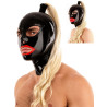 Cagoule ponytail cheveux blonds