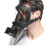Masque à gaz visière intégrale : profil gauche