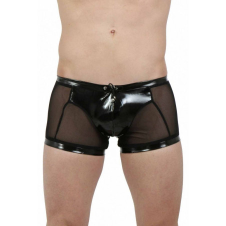 Boxer lacé vinyle et tulle