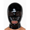 Cagoule latex yeux perforés de face