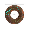 Cockring donut marron choco : dimensions