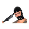 Cagoule latex bandeaux amovibles : bouche fermée et yeux ouverts
