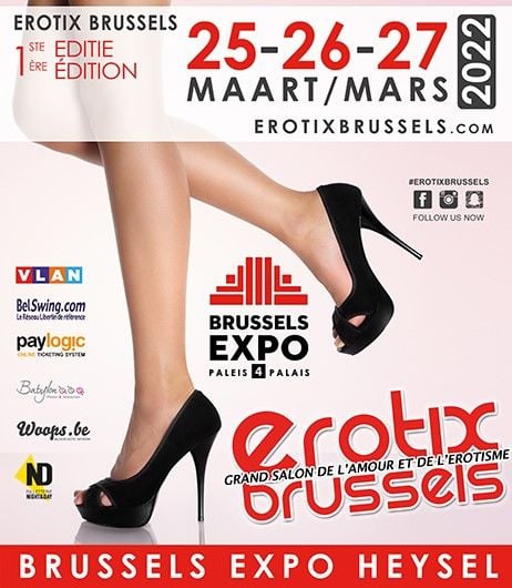 Flyer erotix Brussels mars 2022