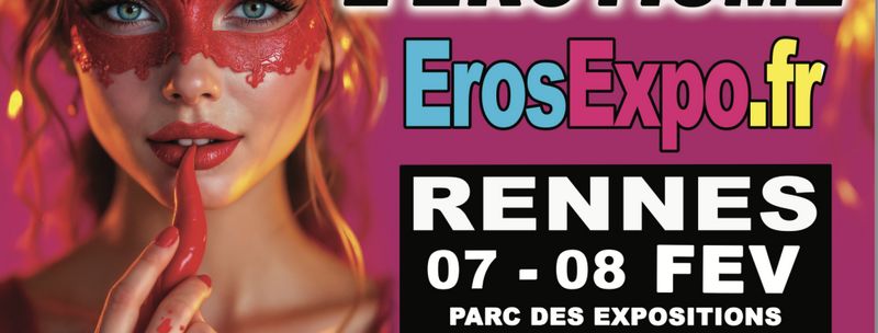 Flyer salon érotisme Rennes 2026
